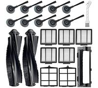 Tivcroxs 20 Pack Replacement Parts for Shark ION Robot Vacuum R85 RV850 S86 S87 S88 R71 R72 R75 RV761 RV771 RV871 AV751 AV752 AV753,2Main Brush&5Filters&10Side Brushes&1Pre-Filter&1Brush Protect Guard
