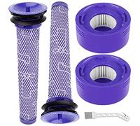 Tivcroxs 4 Pack V8 Vacuum Filters Replacement Kit Compatible with Dyson V7, V8 Animal and Absolute Vacuum, Compare to Part 965661-01 and 967478-01, 2 Pre-Filters, 2 Post-Filters