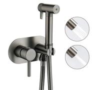 tive Bidet Toilet Kit - Dual Mode Brass Mixer for Hot/Cold Water, 1.2m Hose, Ideal for Bathroom Hygiene, Baby Diaper Cleaning & Table Shower Experience