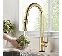 tive Smart Kitchen Fau with Pull Down Sprayer 360° Swivel Touch Control Hot & Cold Water Modern Design lint Sensor for Effortless Convenience