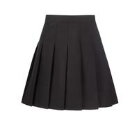 Tivifox Womens Girls Pleated Tennis Skirts High Waisted A-line Skirt School Uniform Athletic Golf Skorts with Shorts,2T-4XL, Black, XXL