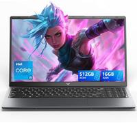 Tivique Gaming Laptop - 2026 Latest 15.6-inch FHD display Laptop with Core i5-12600H processor up to 4.5 GHz, 16 GB RAM DDR4, 512 GB NVMe PCIe 3.0 SSD gaming notebook, lightweight