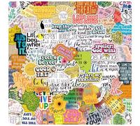 Tivleed 100PCS Motivational Stickers, Stickers for Adults, Stickers for Scrapbooking Inspirational Quote Stickers, Waterproof PVC Sticker Pack for Laptop Scapbook Journall Water Bottle etc