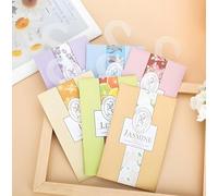 Tivleed 12 Pack Lavender Sachets for Closet - 6 Natural Scents (Lavender/Rose/Ocean/Jasmine/Lily/Lemon), Long Lasting 60 Day Fragrance, Invisible Hooks, Travel Size Moth Repellent Bags for Wardrobe, D