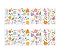 Tivleed 8 Sheets Flower Stickers for Wheelie Bins - Waterproof PVC Daisy Decals - Self-Adhesive Vinyl Stickers for Bins, Fridge, Walls - Home & Garden Decoration (8.6 * 11.8in)