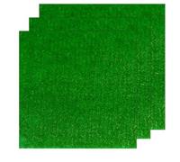 Tivleed Artificial, Fake Grass Mat 25x25cm, Dark Green Model Grass with Kraft Paper Backing, Pack of 3 Sheets for DIY Scenery, Railway Layouts, Christmas Decor, Dollhouse Garden