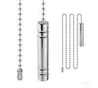 Tivleed Bathroom Light Pull Cord - Aluminum Alloy Rustproof Cord with Adjustable 1.5m Length, Heavy Duty Metal Chain for Shower, Kitchen, Durable Smooth Pulling Cord Replacement