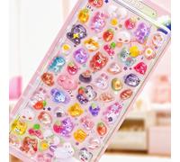 Tivleed Cute Stickers, 3D Stickers, Puffy Stickers - 50 Pieces Cartoon Animal PVC Stickers for Kids, Phone Case, Laptop, Notebook Decoration and Crafts