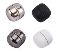 Tivleed Cylindrical Magnetic Fasteners 4-Pack - Copper Clothing Closures for Hijabs, Scarves & Hoodies - Snag-Free Pinless Design with Strong Hold