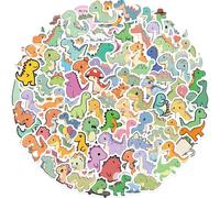 Tivleed Dinosaur Stickers for Kids, Dinosaur Stickers, Stickers for Toddlers, 100 Unique Waterproof Vinyl Stickers, Party Favors, Rewards, Crafts, 1.5 Inch