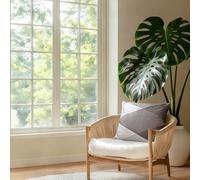 Tivleed Geometric Cushion Cover 45 x 45 cm, Grey Plush Square Pillow Case for Sofa Bed Living Room, Soft Decorative Throw Pillow Cover with Hidden Zipper