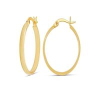 Tivleed Gold Hoop Earrings for Women | 30mm Round Lightweight Circle Design | Everyday Wear