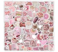 Tivleed Kindle Stickers, Pink Stickers, Preppy Stickers 103 Pcs Aesthetic Stickers Pack Waterproof Vinyl Stickers for Laptop, Water Bottle, Phone, Journal Decoration Cute Stickers