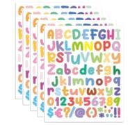 Tivleed PVC Letter Stickers, Stick on Letters, Waterproof Stickers, 5 Sheets Large Self-Adhesive Alphabet and Number Stickers for Outdoor Labels, Crafts, Scrapbooking, Mailbox Signs (22.9x19.3cm)