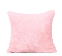 Tivleed Soft Plush Pink Cushion Cover for Girls - 45x45cm Machine Washable Fade-Resistant Pillow Case for Teen Girl Room Decor, Aesthetic Bedroom Accessories