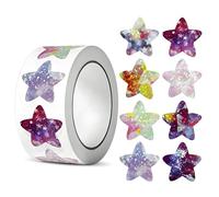 Tivleed Star Stickers for Children, Kids Stickers, 2500PCS Shiny Glitter Reward Stickers, Self-Adhesive Sparkly Star Stickers for Classroom, Teacher Supplies, Student Behavior Chart