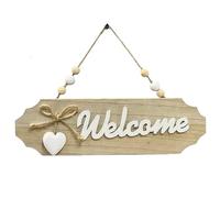 Tivleed Welcome Sign Door Sign Front Door Decoration 25.8x7.7x0.8cm Garden Plaques for Outside Wooden Rectangle Wall Hanging for Home Decor Home Porch Entryway Decor