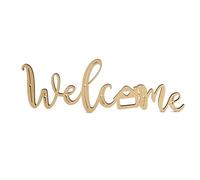 Tivleed Welcome Sign Wooden Wall Sign Wooden Wall Decor Art, Front Door Decor Home Kitchen Farmhouse Apartment Porch Decor, 6.8x20x0.4cm (6.8 * 20 * 0.4cm-House)
