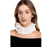 TIVMIK Korean-Style Women's Bow Lace Ruffle Neckline - Detachable False Collar, Retro Ruffle Design, Suitable For Sweater Decoration Accessories.