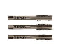 TIVOLY 1050051140200 Set of 3 Hand Tap HSS, Din T Line Diameter M14200
