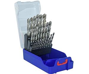 Tivoly 11452070017 T-Box of 25 Metal Drill Bits HSS Diameter 1 to 13 mm x 0.5 mm