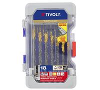 TIVOLY 11453170006 Ranger 18 Steam Tin Drill Bits in Metal Case