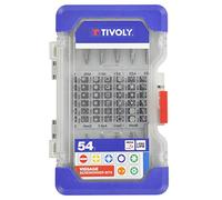 Tivoly 11501570040 Ranger Set of 54pcs Screwdriver Bits, 42 pcs 25mm Bits/10 pcs 50mm / 1 Magnetic Bit Holder