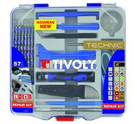 Tivoly 11501570042 57pcs Smartphone and Electric-Electronic Device Open and Kit, 30 W, 220 V, Gray, Set of 57 Pieces