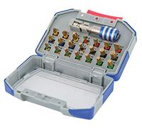 Tivoly 11521572003 Set of 22 Torsion Tin Screwdriver Bits, Contains 3 Pz, 3ph, 7tx, 4hex, 4fe, 1 Bit Holder