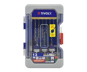 TIVOLY 11900770001 Ranger 13-Piece HSS Drill Bit Sets + Special Decking Stops