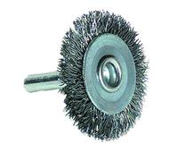 Tivoly Xt20211000204 Circular Brush for Drilling, Shank 6 mm, Corrugated Steel Wire, Metal Stripping Diameter 100 mm
