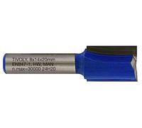 Tivoly XT60642067838 Straight Router Bits | 2 Diamond Cut Cutters Diameter 14 mm, Blue