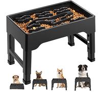 Tivray Raised Slow Feeder Dog Bowls, 4 Height Adjustable Dog Slow Feeder Bowl for Large Medium Dogs, Non-Slip Dog Food Bowl Stand Slow Eating Dog Bowl Large Breed Prevents Choking Improves Digestion