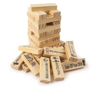 TIVUNORON Couples Tower Set, 48 Pieces Couple Stacking Set, Super Naughty Block Tower, with Challenges to Warm Up Romance, Gifts for a Night Date