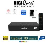 Tivusat Digiquest Q30 HD USB PVR 500GB Italian Decoder + ACTIVATED Smartcard
