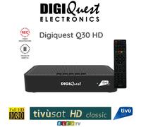 Tivusat Digiquest Q30 HD USB PVR Italian Decoder + ACTIVATED Smartcard