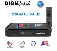 DigiQuest Q90 4K DVB-S2/DVB-T2 Combo TivuSat Receiver & Activated Viewing Card