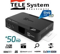 TivùSat Telesystem TS9018HEVC HD Decoder + PRE-ACTIVATED Tivusat HD SmartCard