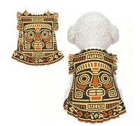 Tiwanaku print L Pet Apparel for Small Dogs-Cute Summer Outfit for Puppy, Soft Breathable Pet Clothes for Cat