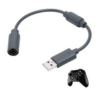 Tiwikunx USB Breakaway Cable Compatible with Logitech G920 G923 G27 G29, Ferrari 458 Spider Racing Wheel Driving Force, Guitar Hero & Xbox USB Plug (Gray)