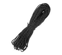 TIXIPEM 2 mm 98FT Reflective Guyline Camping Paracord [1PCS] - Guy Lines Ultralight Thin Cord Rope 3 Strands Paracord Use for Camping Tents & Tarps & Hiking - [Black]