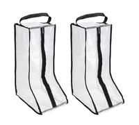 TIXIPEM 2PCS Boot Storage Bags Plastic for Travel & Daily Use, Black