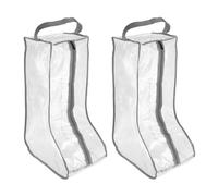 TIXIPEM 2PCS Boot Storage Bags Plastic for Travel & Daily Use, Gray