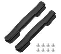 TIXIPEM 2PCS Luggage Replacement Handle 8.5in Plastic, Black | Grip, Repair Parts, Carry Strap, With Screws, Flexible, For Suitcase & Box Case