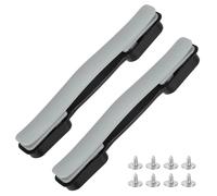 TIXIPEM 2PCS Luggage Replacement Handle 8.5in Plastic for Suitcase | Silver-Grey, Grip, Strap, Flexible, Repair Parts, Box Case, Screws