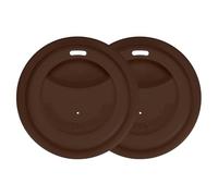 TIXIPEM 3.15IN Inner Silicone Cup Lids for Stanley [2PCS] - Coffee Mug Lids for Round Glass Mugs & Tea & Bowls - Silicone Cup Cover [Coffee]