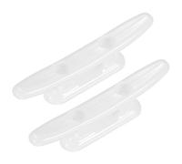 TIXIPEM 3 In Boat Dock Cleats [2PCS] - Rustproof Nylon Boat Cleats Tie Down Use for Piers & Docks & Kayaks & Sailboats & MarIne [White, 29mm Hole Centers] Kayak Rope Tie Nautical Decor