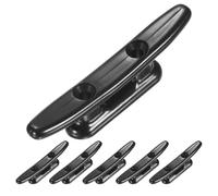 TIXIPEM 3 In Boat Dock Cleats [6PCS] - Rustproof Nylon Boat Cleats Tie Down Use for Piers & Docks & Kayaks & Sailboats & MarIne [Black, 29mm Hole Centers] Kayak Rope Tie Nautical Decor