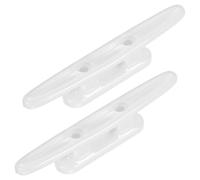 TIXIPEM 4 In Boat Dock Cleats [2PCS] - Rustproof Nylon Boat Cleats Tie Down Use for Piers & Docks & Kayaks & Sailboats & MarIne [White, 32mm Hole Centers] Kayak Rope Tie Nautical Decor
