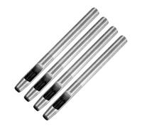 TIXIPEM 5.5MM Leather Hole Punch Tool [4PCS] - Metal Round Belt Hole Puncher Use for Leather Working & Belts & Watch Band & Paper & Plastic - [Silver Tone] Round Hollow Tools